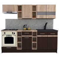 Bucatarie MARINA NEW 220 Wenge / Stejar Sonoma